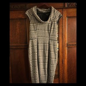 White House Black Market cow neck dress